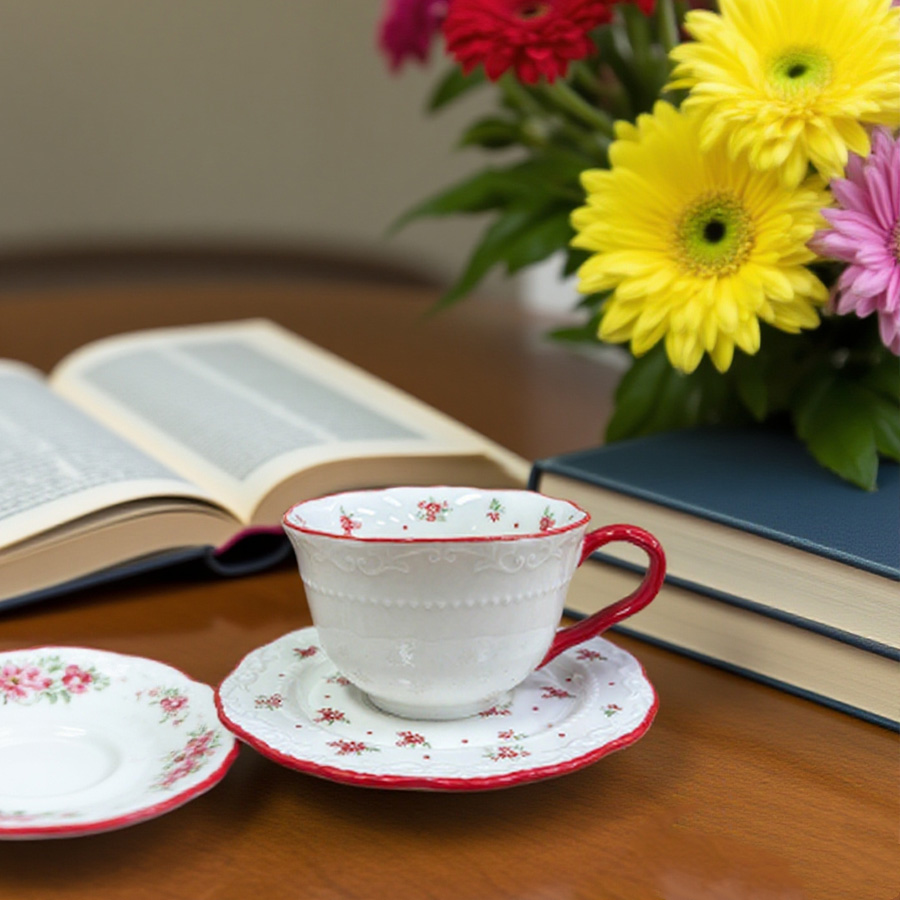 马克杯/杯子/仿搪瓷陶瓷杯/陶瓷马克杯/陶瓷杯学生可爱白底实物图