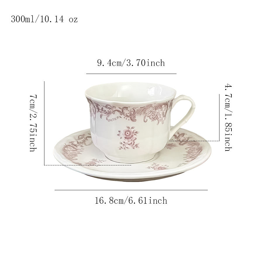 陶瓷杯蝶咖啡杯茶杯水杯套装牛奶杯日式色釉家用小众无盖景德镇一家怀旧活动防尘公司亲子卡通创意伴手礼高颜值冷饮麦片三口马卡龙