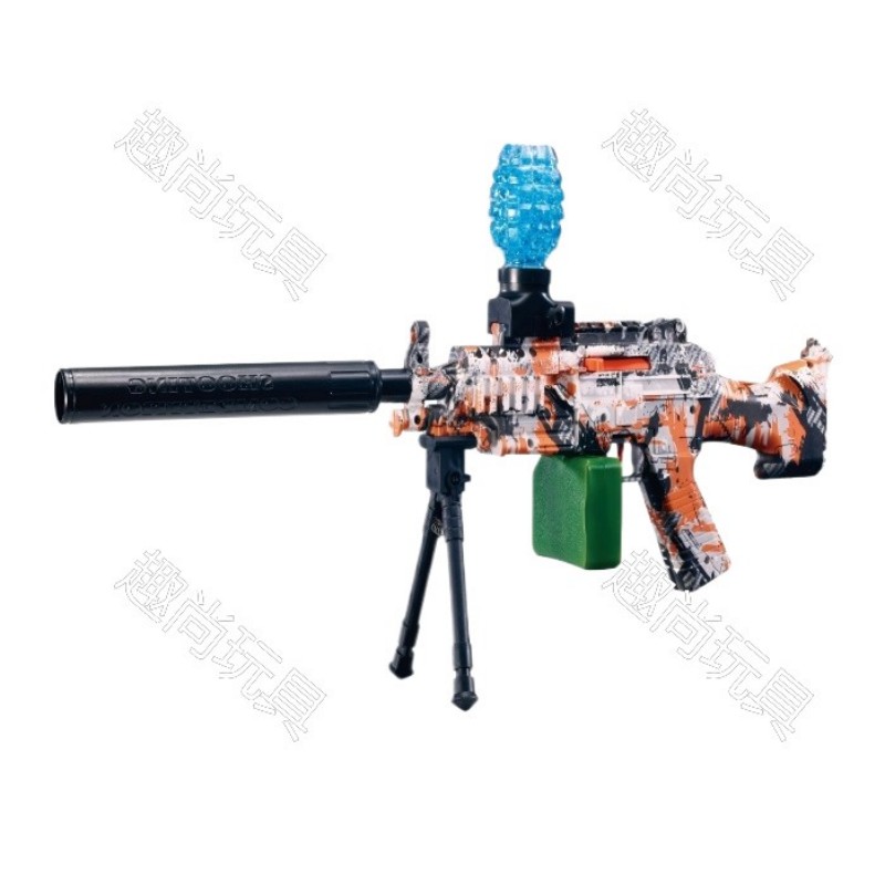 Children's toy gun M249, Big Pineapple, hand-automatic integrated electric continuous water jet gun, dual-mode shooting gun, outdoor competition Item Picture