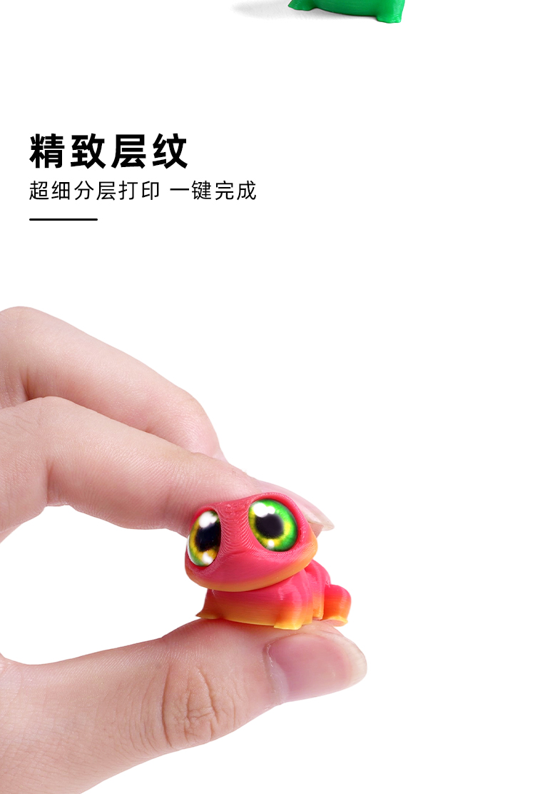 3D打印玩具大眼青蛙跨境混批带眼睛仿真小动物挂件多关节地摊玩具详情4
