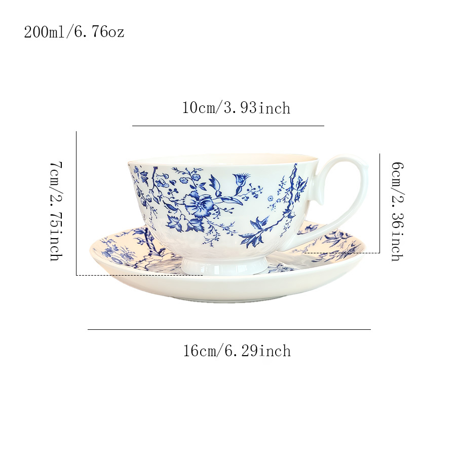 陶瓷杯蝶马克杯牛奶杯茶杯水杯羊脂玉带盖麦片儿童ins风四口公司马卡龙一家专用刻花印花大容量手工酒店色釉情侣纪念设计感家居