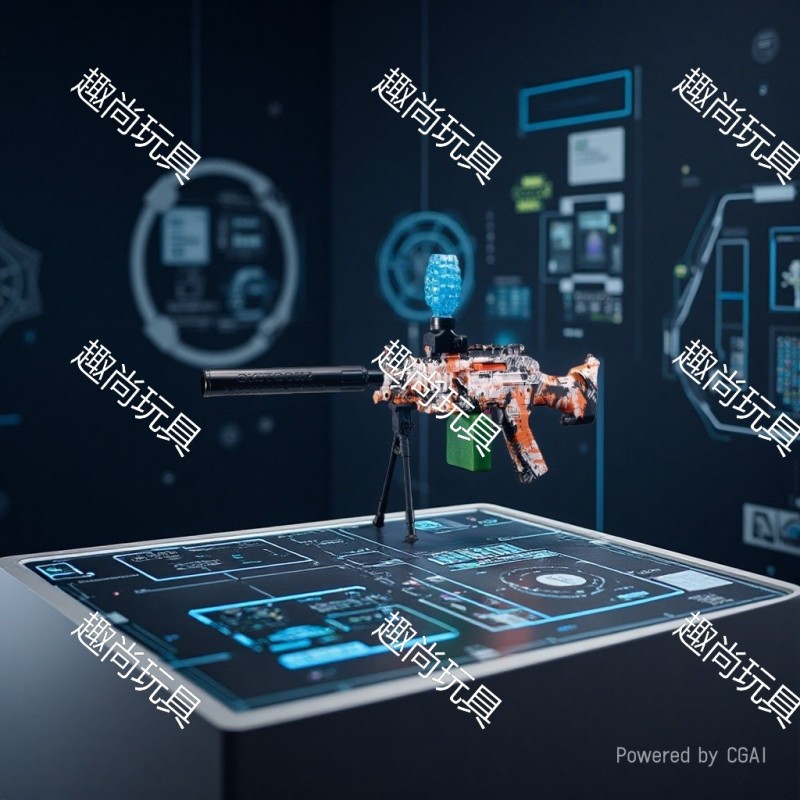 Children's toy gun M249, Big Pineapple, hand-automatic integrated electric continuous water jet gun, dual-mode shooting gun, outdoor competition Specification image