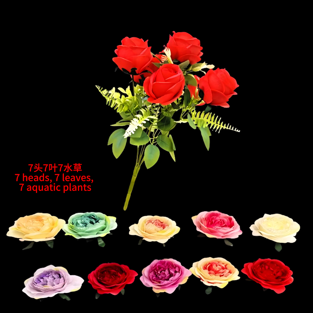 Artificial rose bouquets, realistic flower arrangements, plant walls, waterfalls, wedding decorations, and multi-color artificial floral artworks Application Scenario