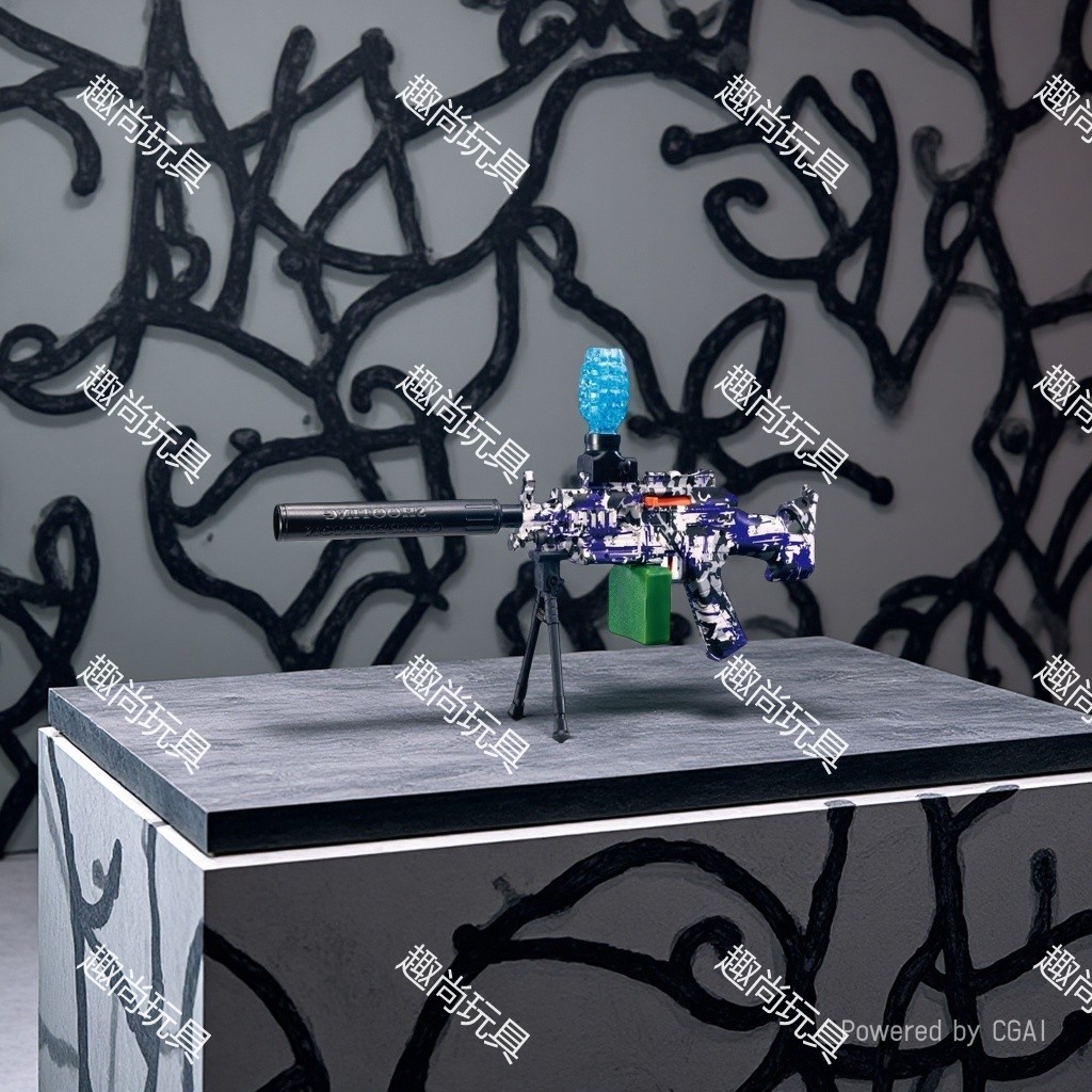 M249 Automatic hand-held electric continuous water jet gun, children's toy gun, outdoor shooting game, competitive entertainment Specification image