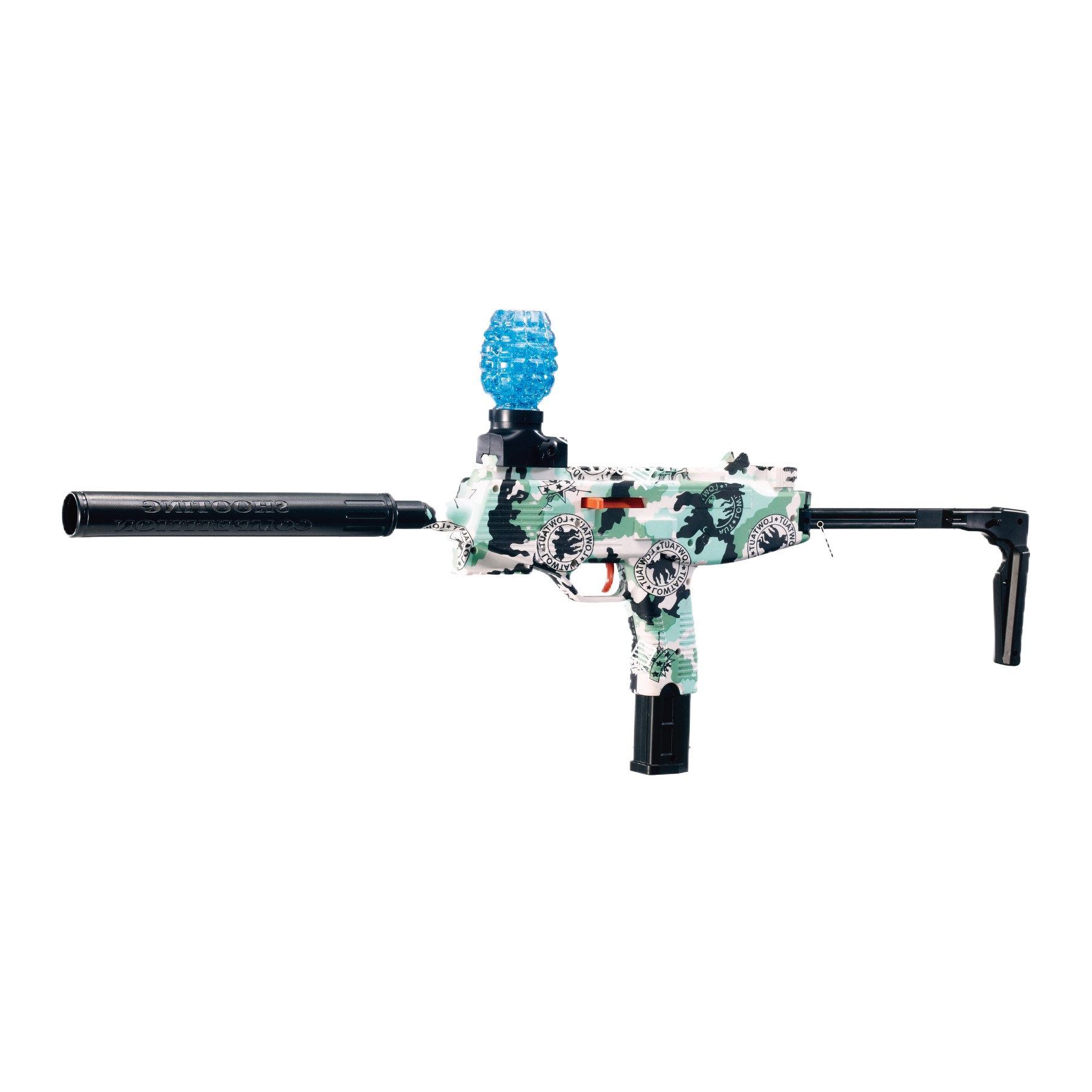 Children's toy gun MP9, hand-automatic integrated electric graffiti water bullet gun, CS competitive toy model, outdoor entertainment Item Picture