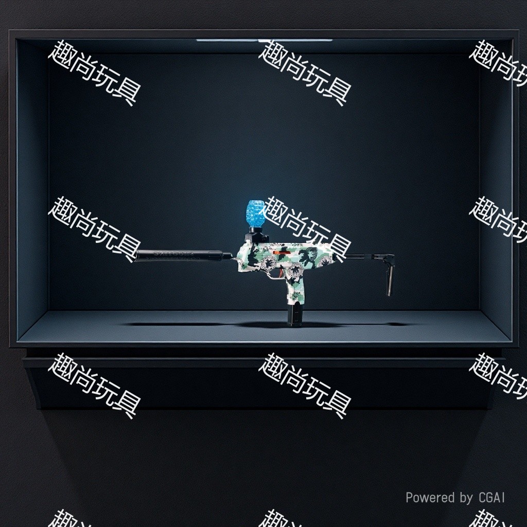 Children's toy gun MP9, hand-automatic integrated electric graffiti water bullet gun, CS competitive toy model, outdoor entertainment details Picture