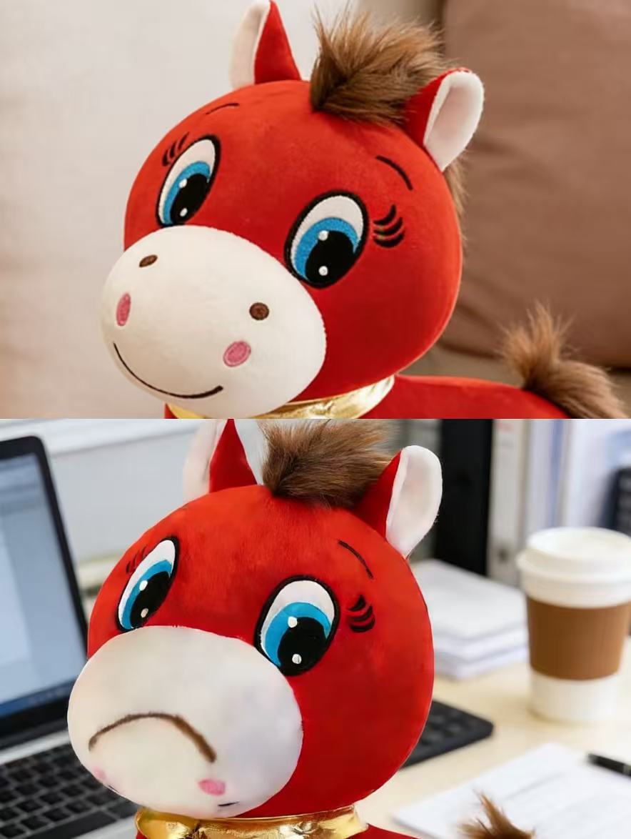 公仔抱枕实物图