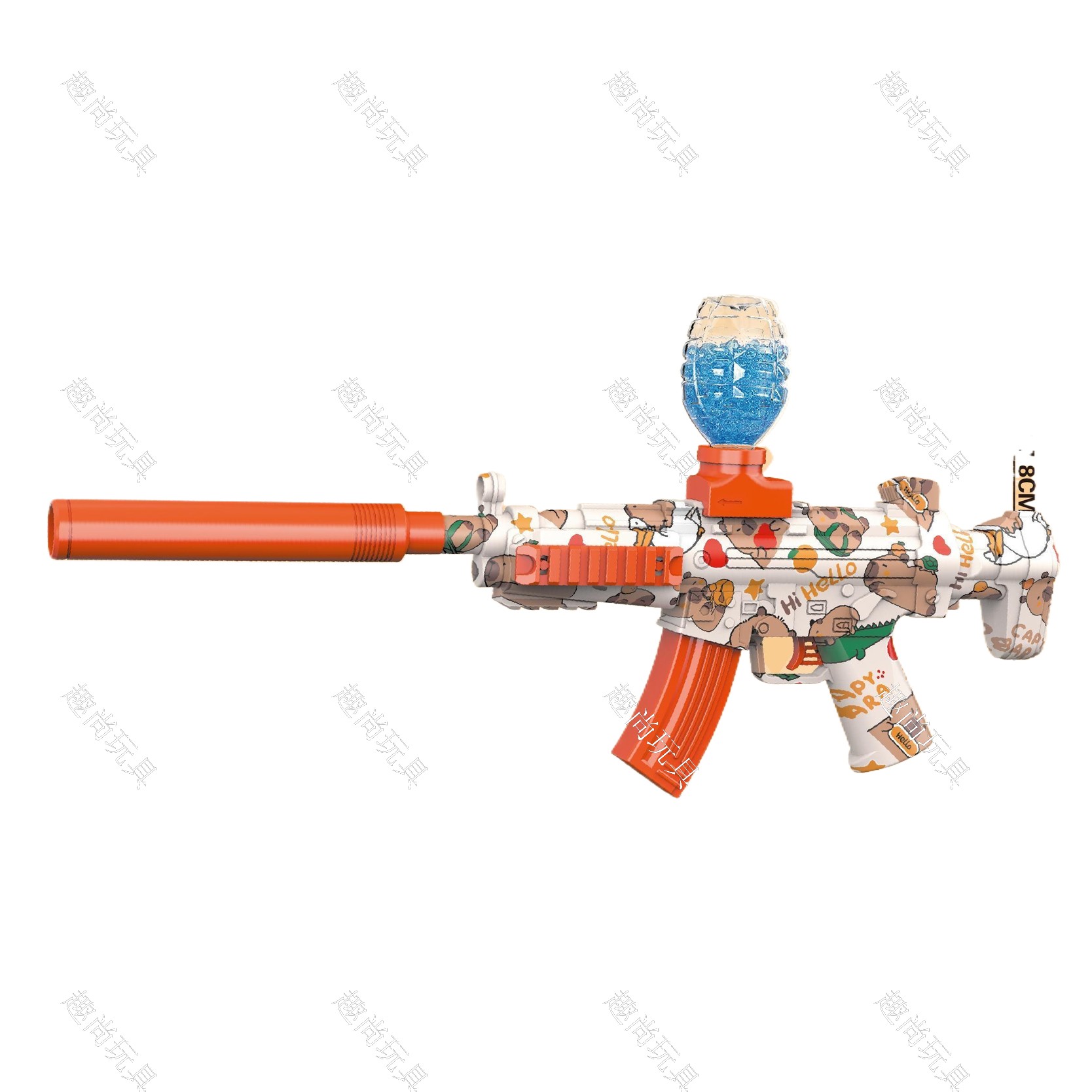 Children's water bullet gun toy gun, electric water bullet shooting toy, children's toy gun, water bullet gun charge model, suitable for boys and girls Application Scenario