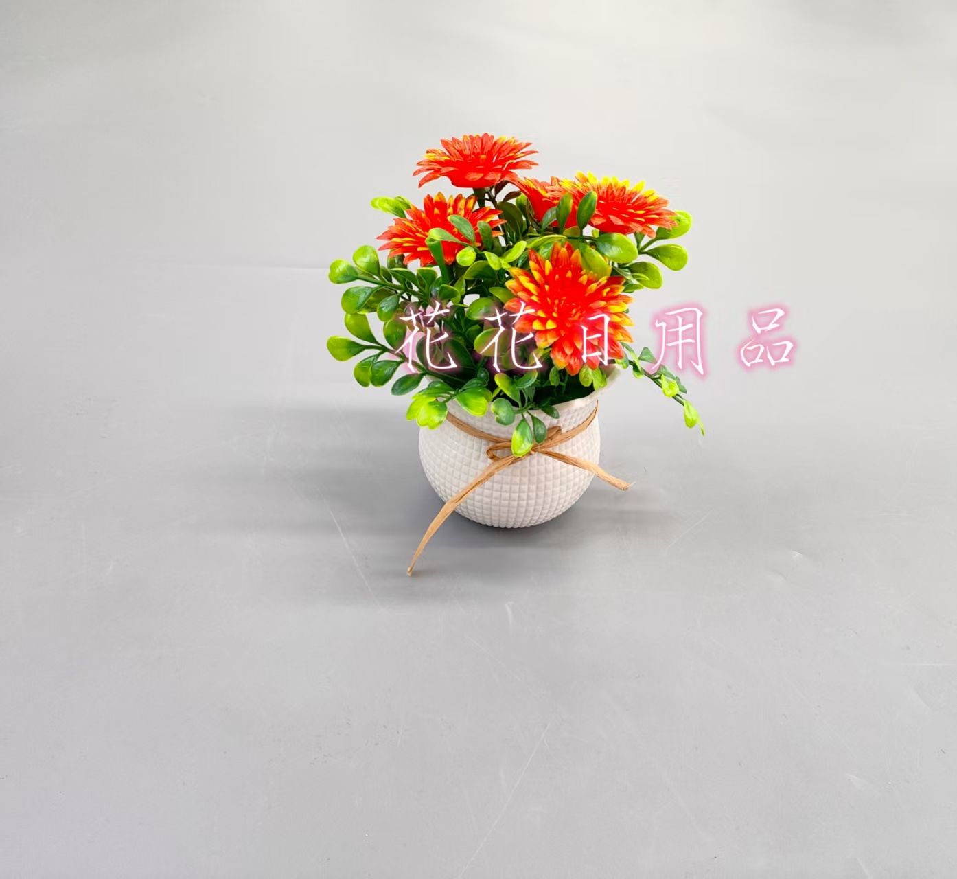 Artificial flowers, fake flowers, bonsai, plastic POTS, dahlia decorations details Picture