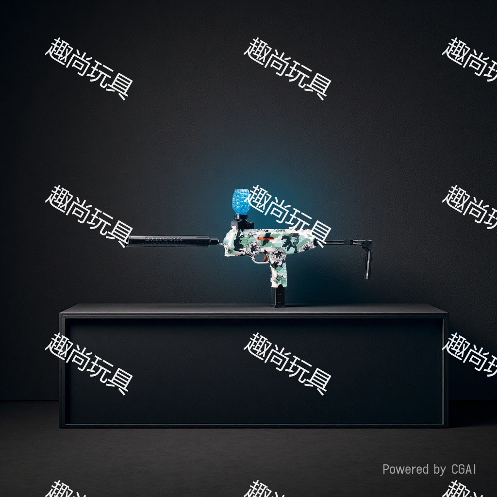 Children's toy gun MP9, hand-automatic integrated electric graffiti water bullet gun, CS competitive toy model, outdoor entertainment Specification image