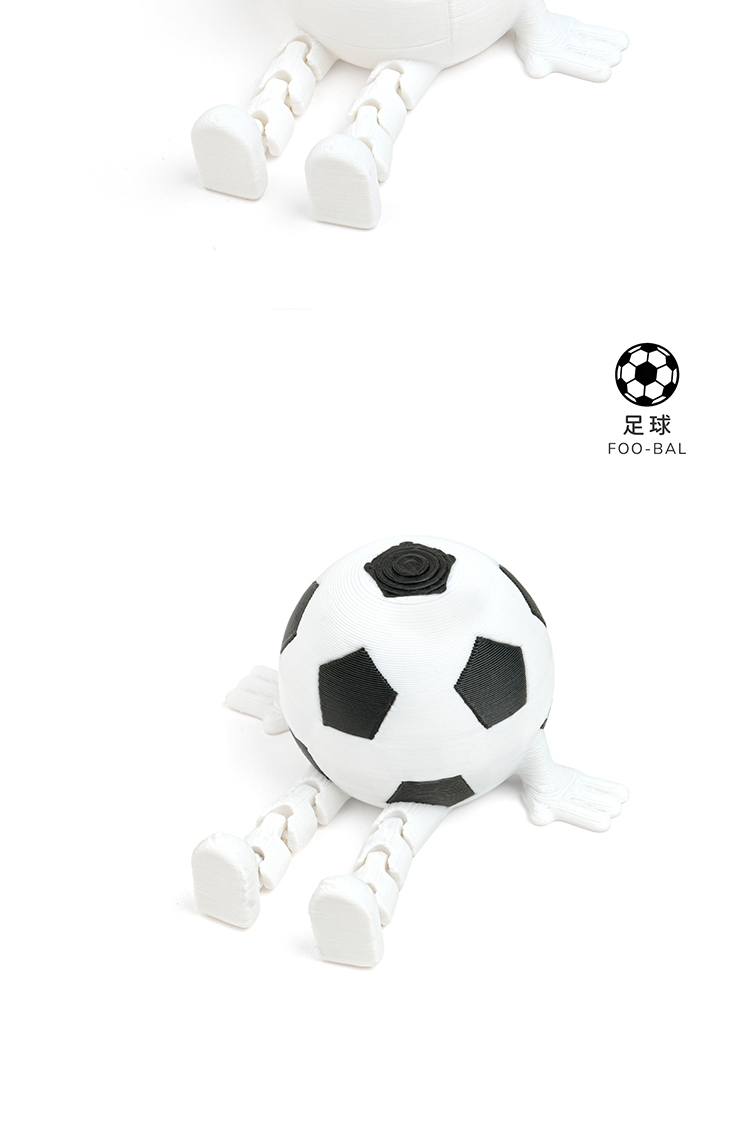 跨境3d打印SportsBallFigurineCollection球类运动坐姿小人世界杯详情10