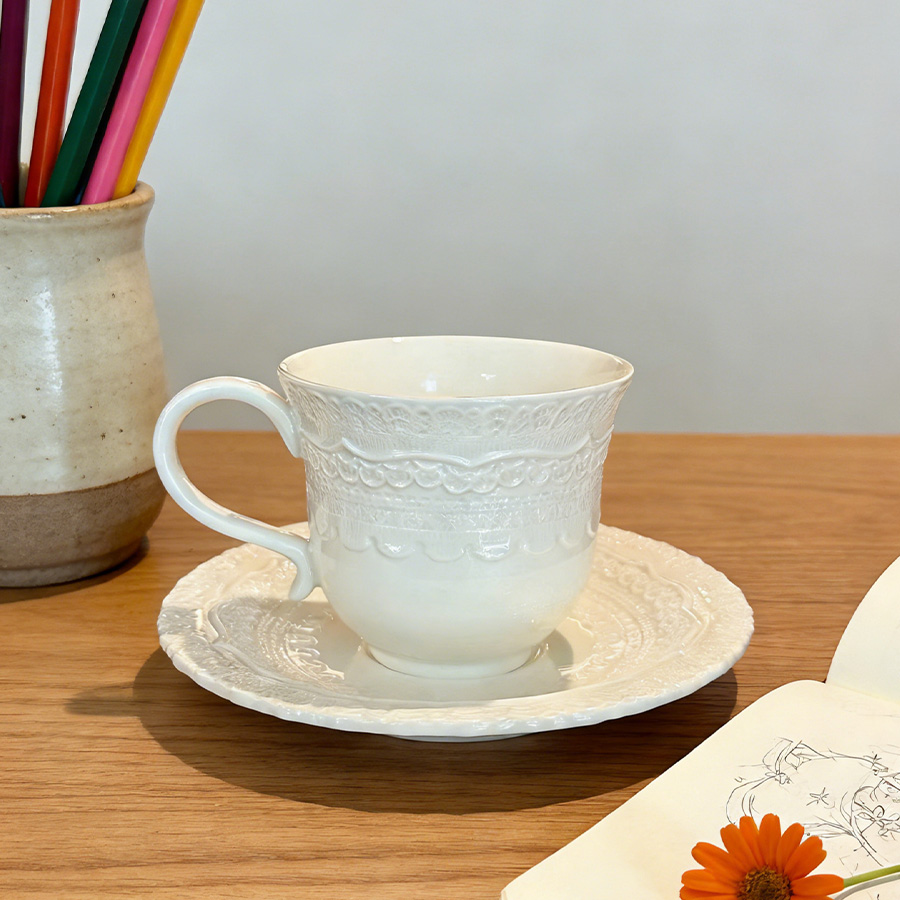 马克杯/杯子/仿搪瓷陶瓷杯/陶瓷马克杯/陶瓷杯学生可爱白底实物图