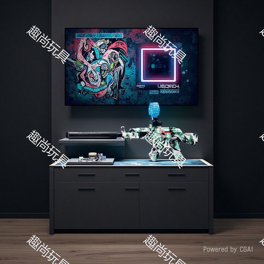 Children's toy gun AK47, hand-held automatic electric graffiti water bullet gun, boys' outdoor shooting toy 132340235 details Picture