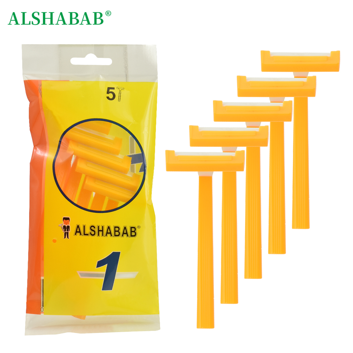 ALSHABAB Jipai's popular and best-selling disposable single-layer stainless steel blade underarm shaver for women and plastic-handled razor
