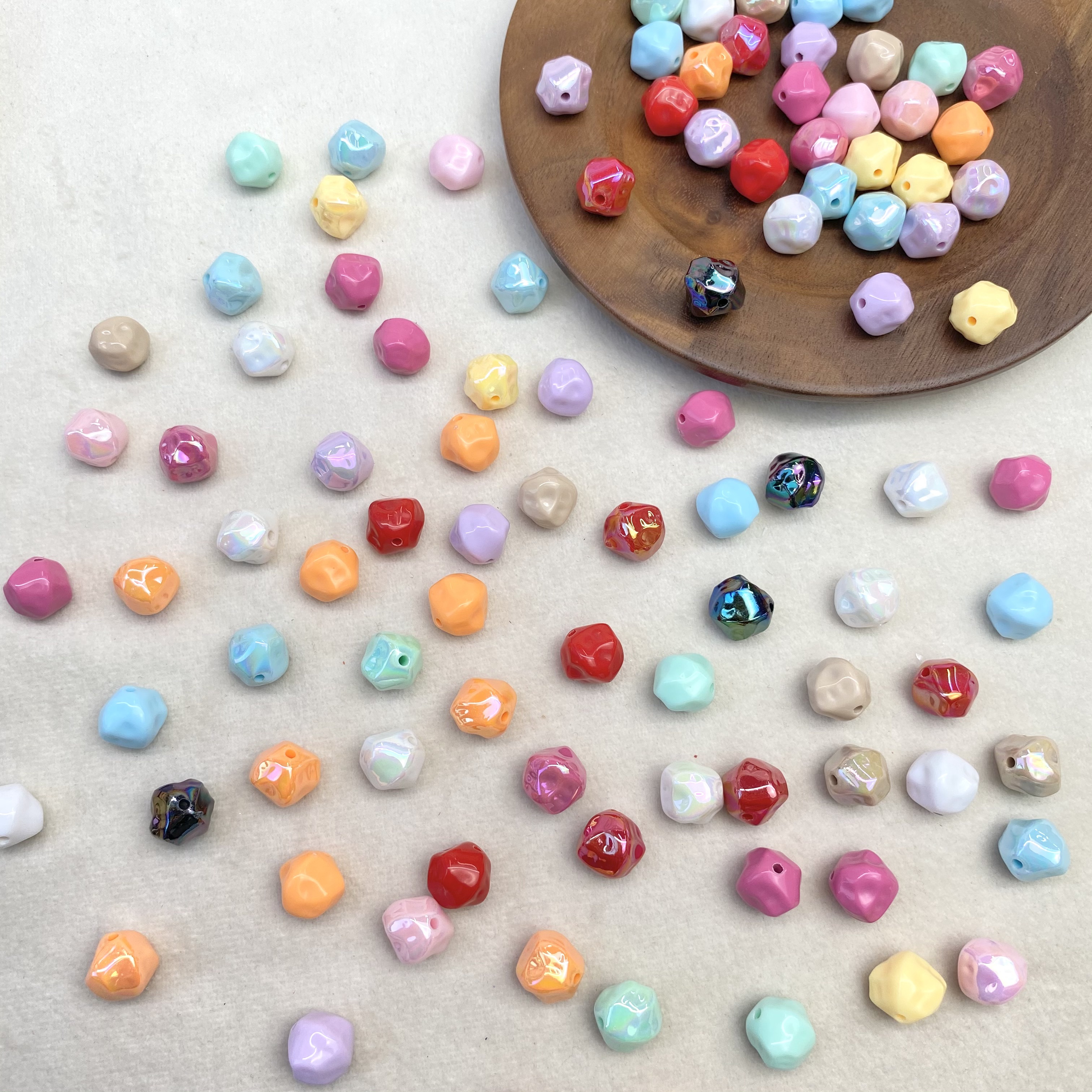 树脂配件/奶油胶配件/配件/米珠/奶油胶配饰白底实物图