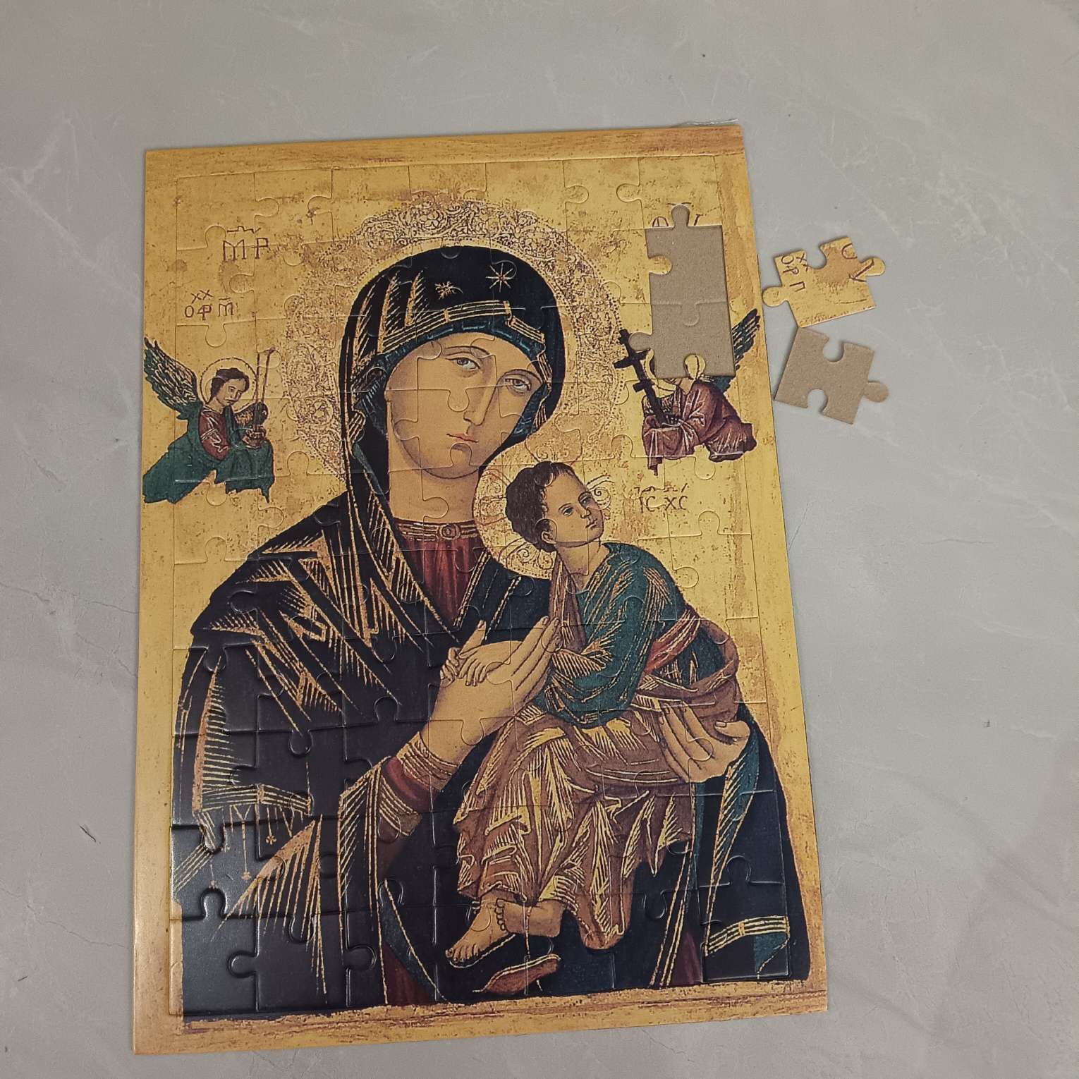 Order eco-friendly paper jigsaw puzzles, size 21X29, 70 pieces details Picture