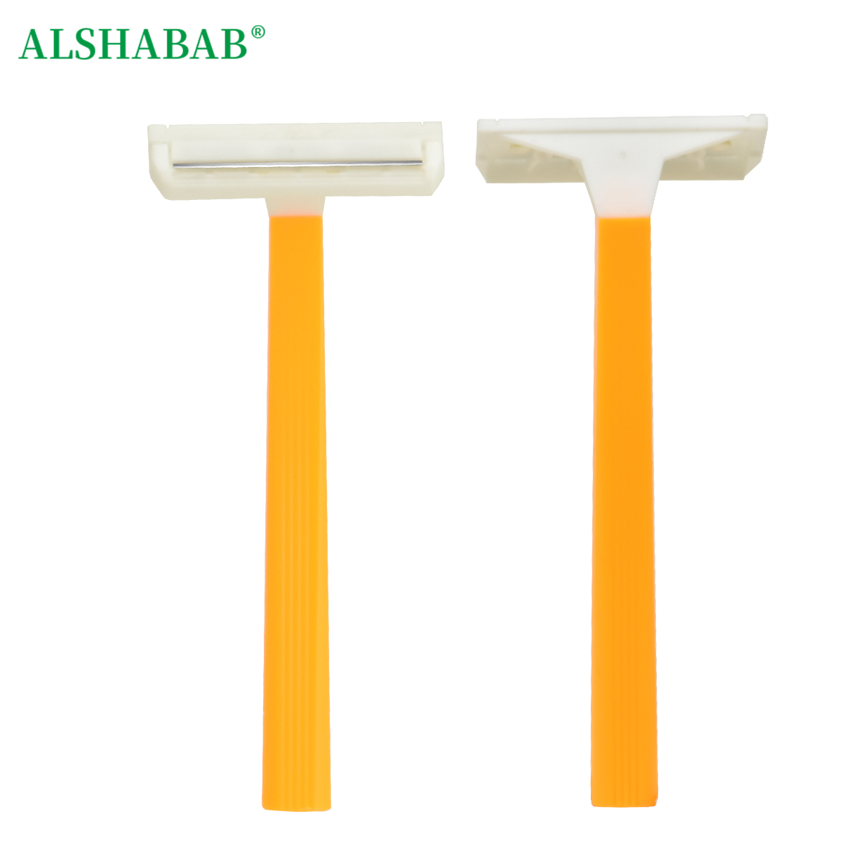 ALSHABAB Jipai's popular and best-selling disposable single-layer stainless steel blade underarm shaver for women and plastic-handled razor Application Scenario
