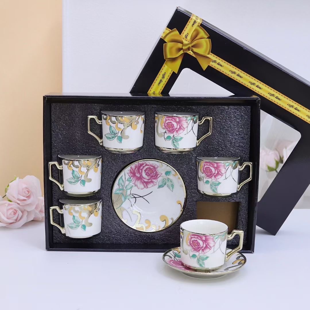 精美陶瓷咖啡杯套装咖啡杯多功能家用创意礼品