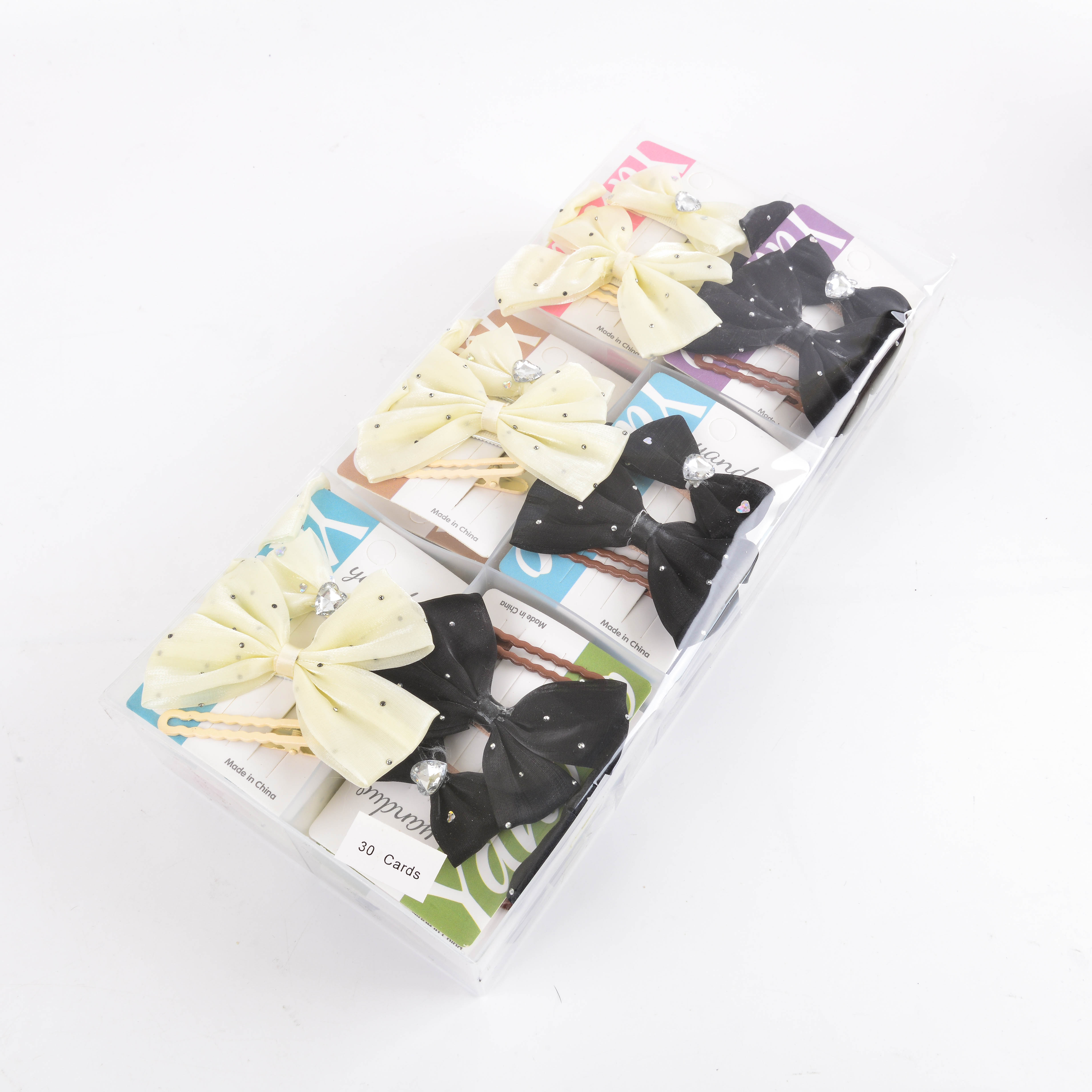 小香风蝴蝶结发饰明星同款甩圈高级感港风批发发夹抓夹发卡头饰