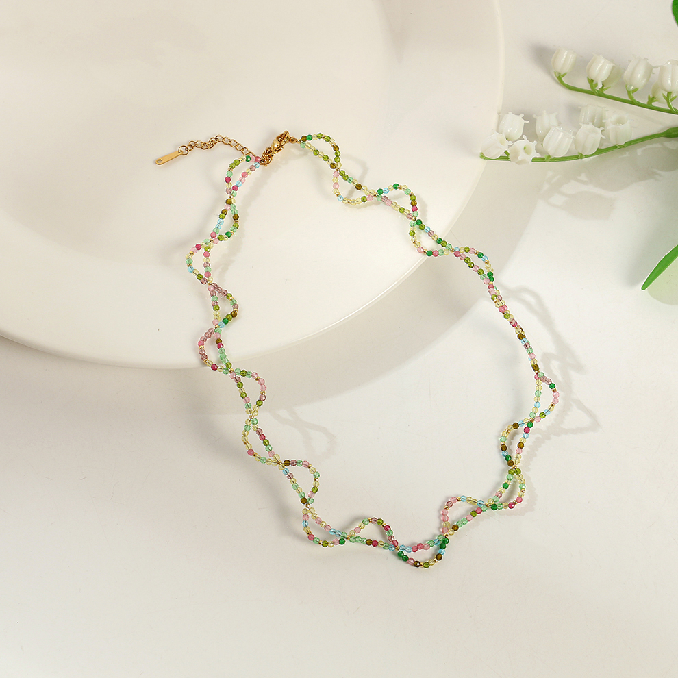 Yunyi Shijia original lace-shaped necklace in stock, new style, all handcrafted Specification image
