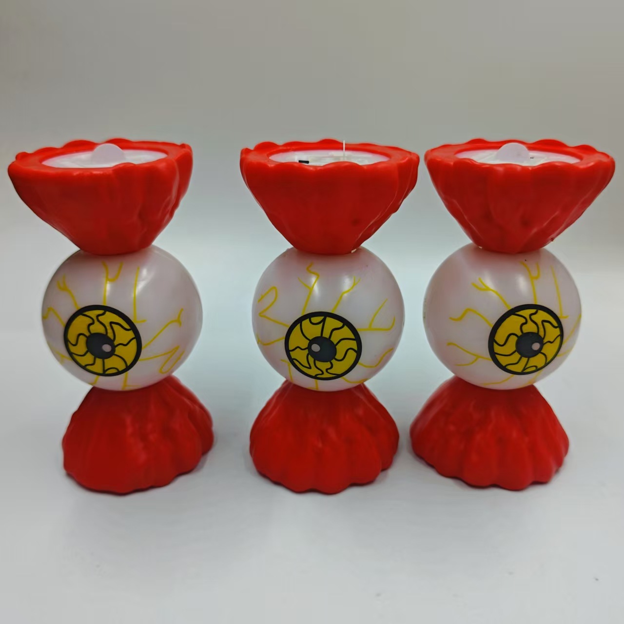 新款万圣节旋转眼球糖果灯