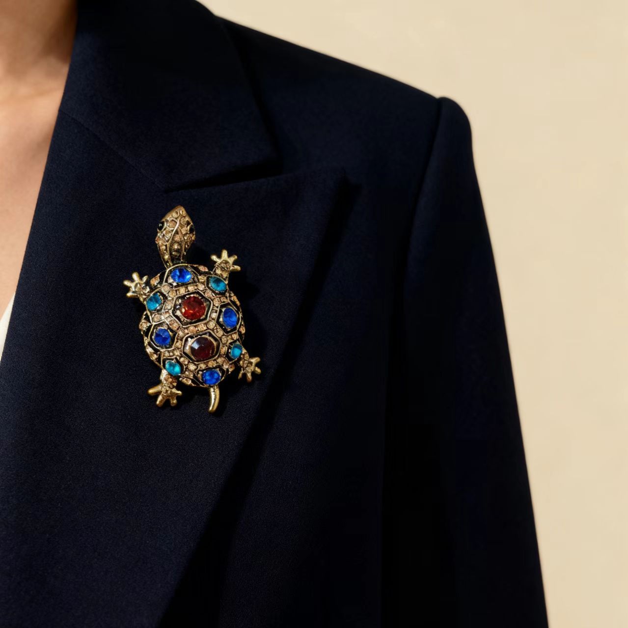 珠宝乌龟胸针锌合金纽扣饰品辅料小猫徽章配件装饰品