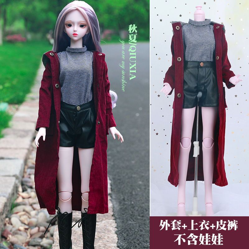 【8685人收藏】60厘米芭比娃娃衣服夜萝莉婚纱公主连衣裙套装JK校服三分娃衣bjd
