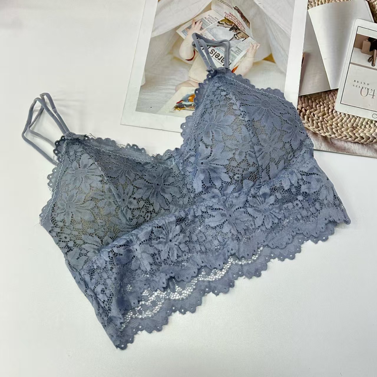 3018# Export to the Middle East and Africa, stock women's vest, broadband solid color, comfortable, sexy and interesting vest, beautiful back, detachable chest pad, back center, underwear QNI Application Scenario