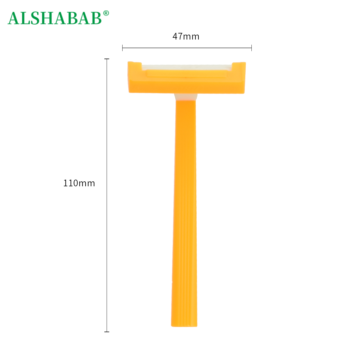 ALSHABAB Jipai's popular and best-selling disposable single-layer stainless steel blade underarm shaver for women and plastic-handled razor Item Picture