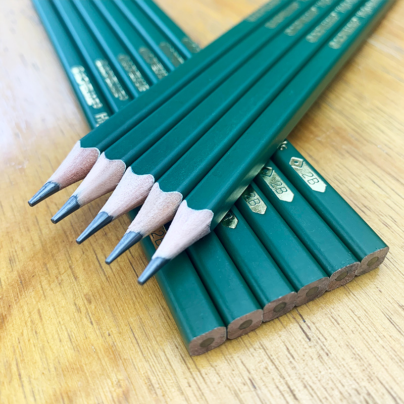 Acmeliae 12PCS Square Shape HB Pencil Specification drawing