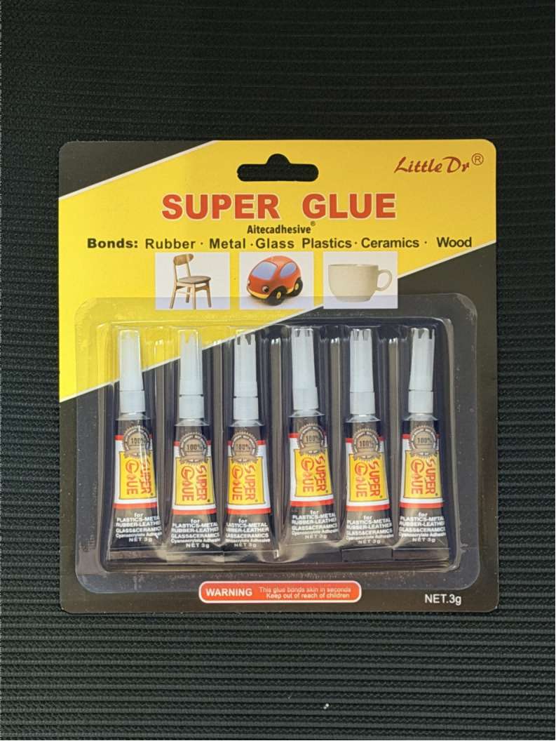 6支合成胶水 瞬间胶粘剂 适用多材质 厂家直销 288pcs DG-A41
