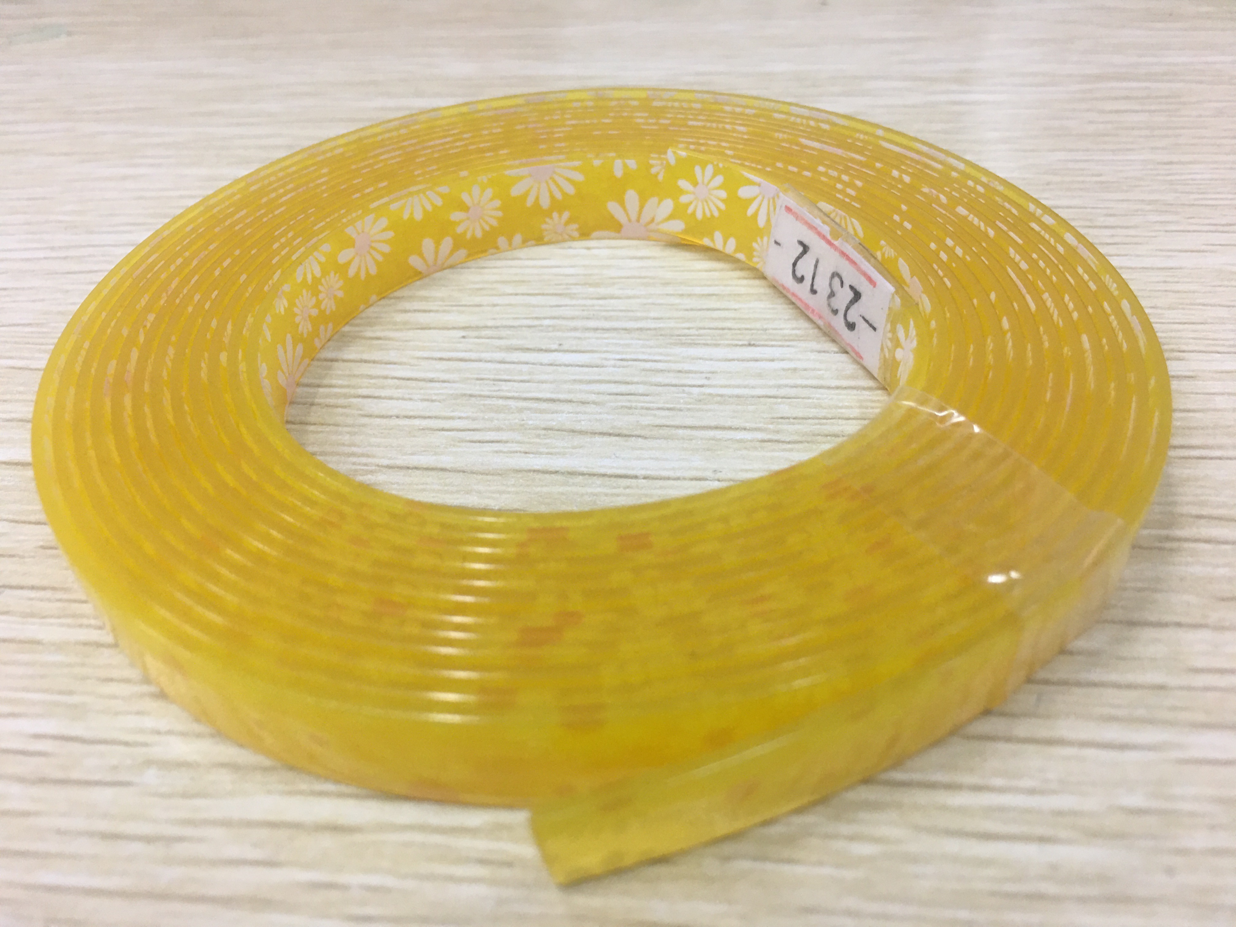 环保超透明PVC转印小雏菊 手机吊带#PVC鞋材厂详情1