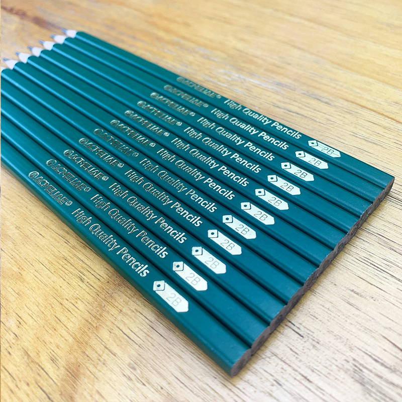 Acmeliae 12PCS Square Shape HB Pencil details Picture