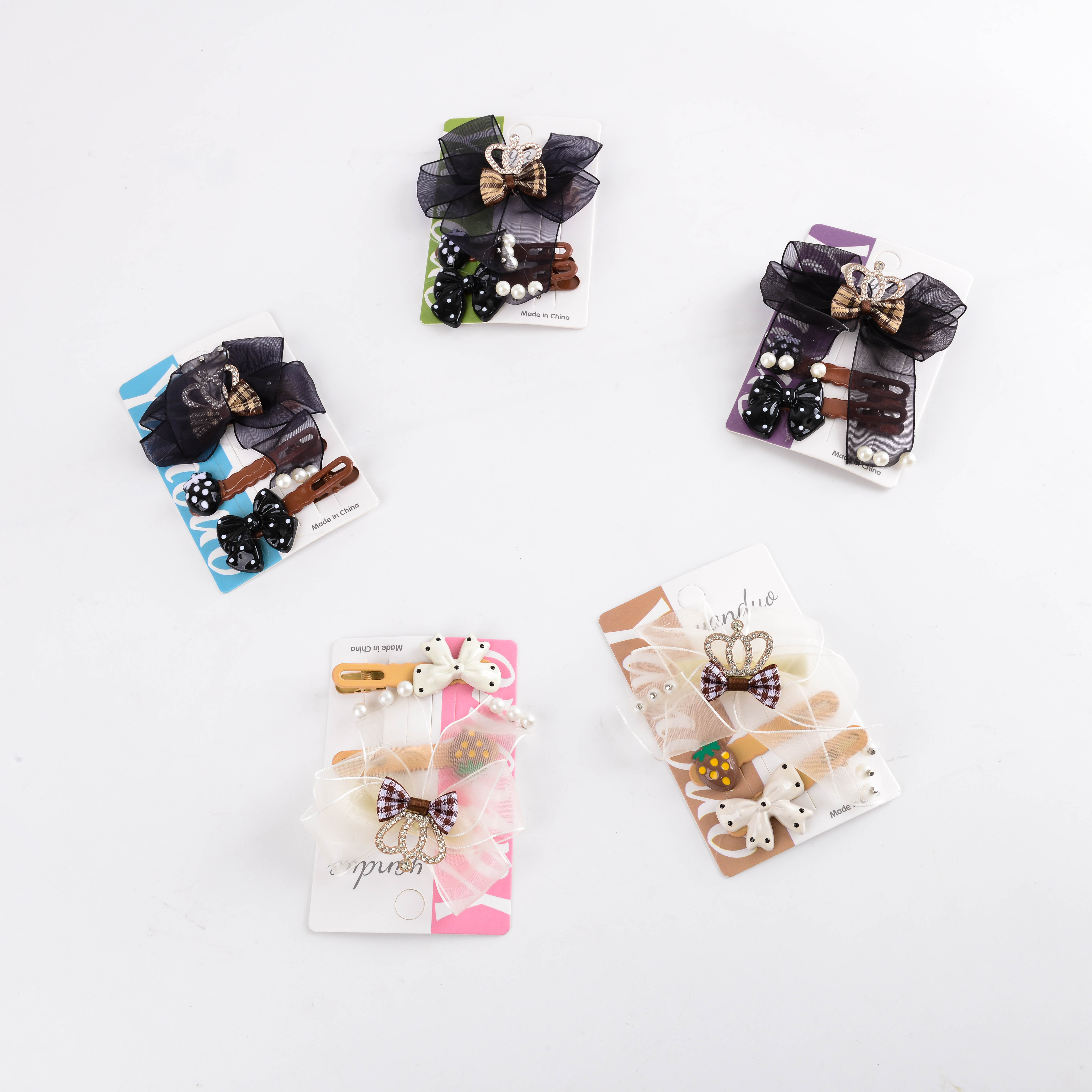 Fashionable rhindiamond hair accessories, hairpins, clamps, headwear, simple and versatile hair clips, hair bands, women's hair accessories and accessories