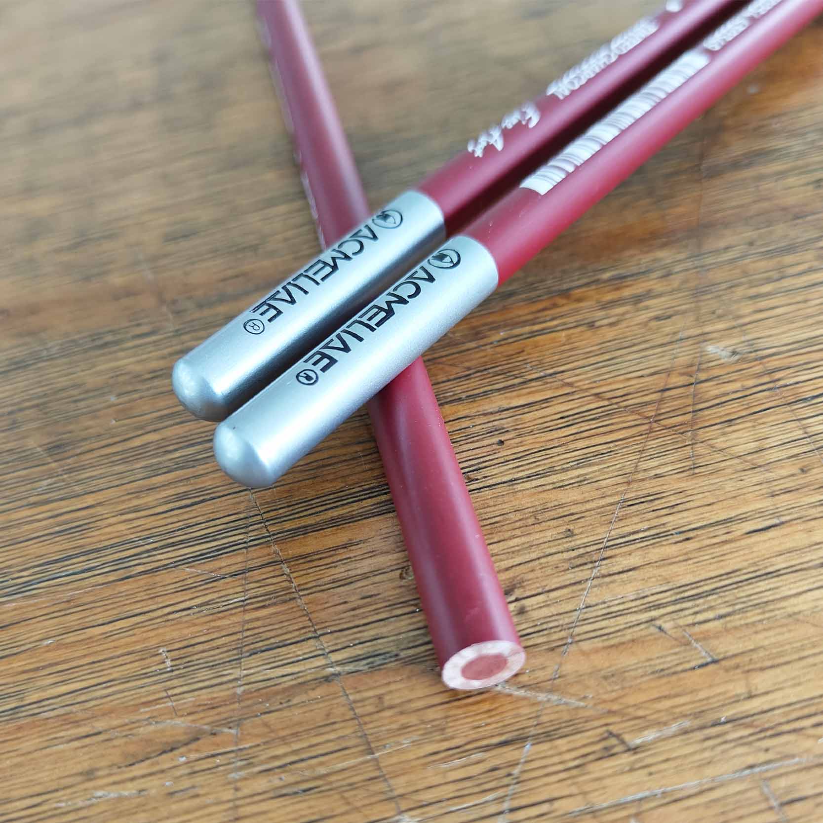 ACMLELIAE brand colored charcoal pencils - reddish-brown - 3-cartridge cartridge Specification drawing