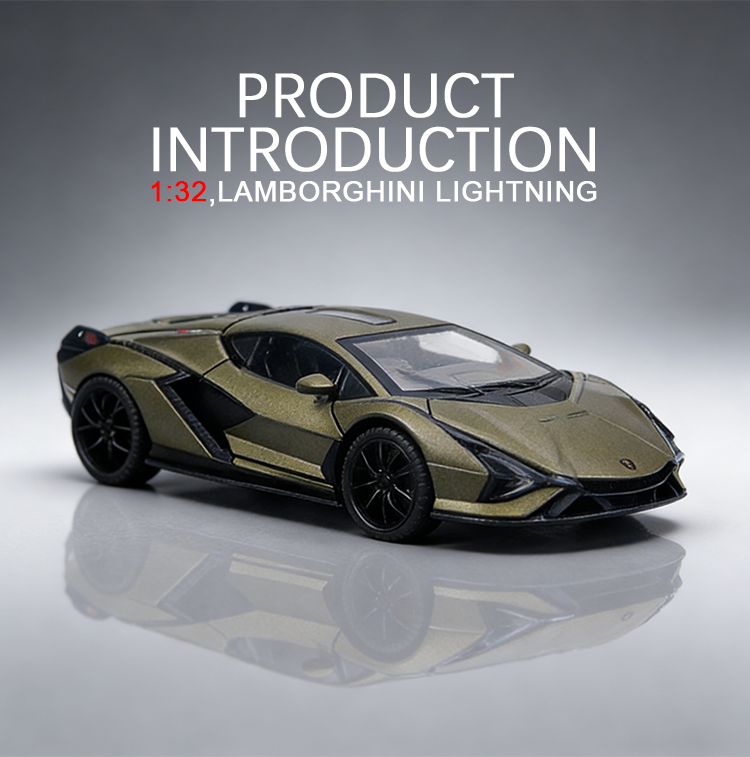 1:32兰博闪电跑车合金模型玩具车儿童玩具车模小汽车合金车玩具车趣味收藏详情3