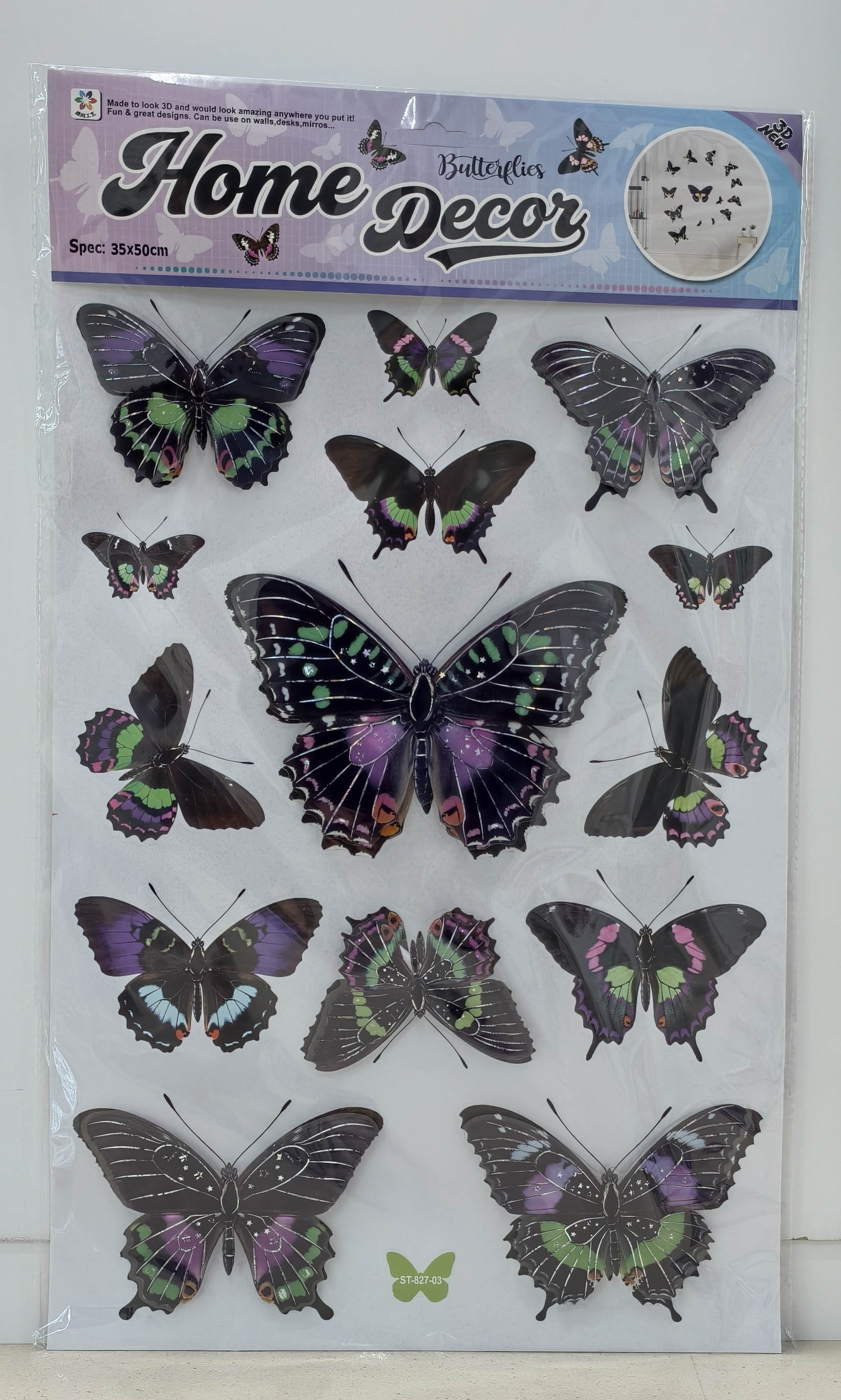 ST827 Butterfly Layer Decorative Stickers Application Scenario