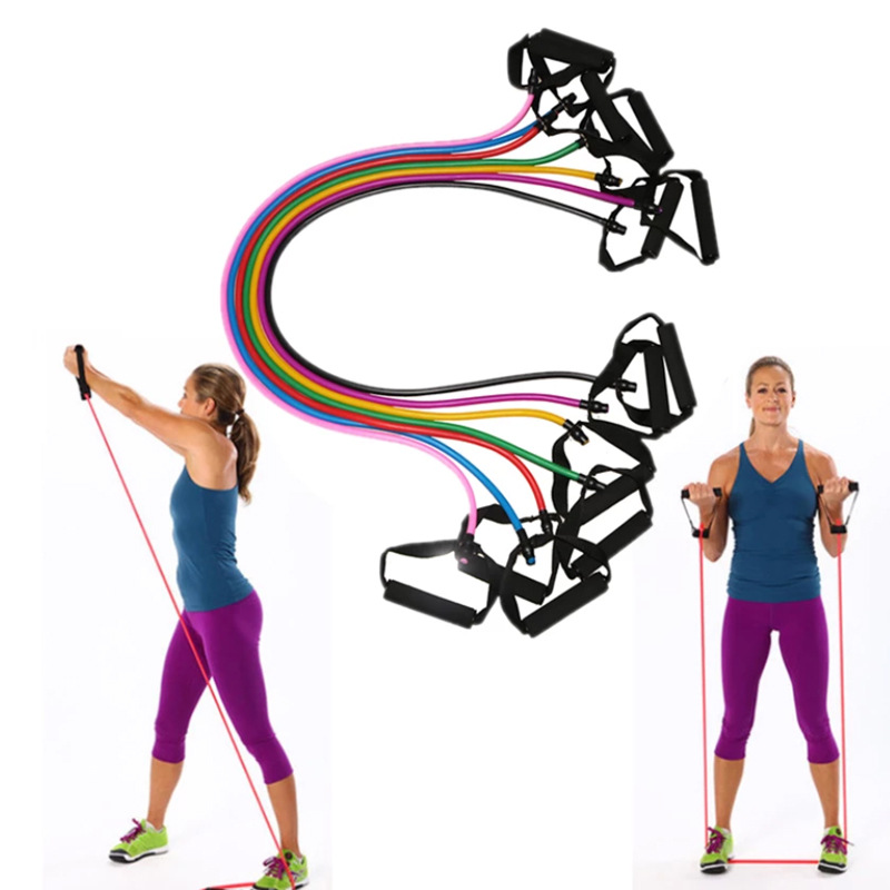 运动器材/脚蹬拉力器/握力器/保健品/橡胶弹力带产品图