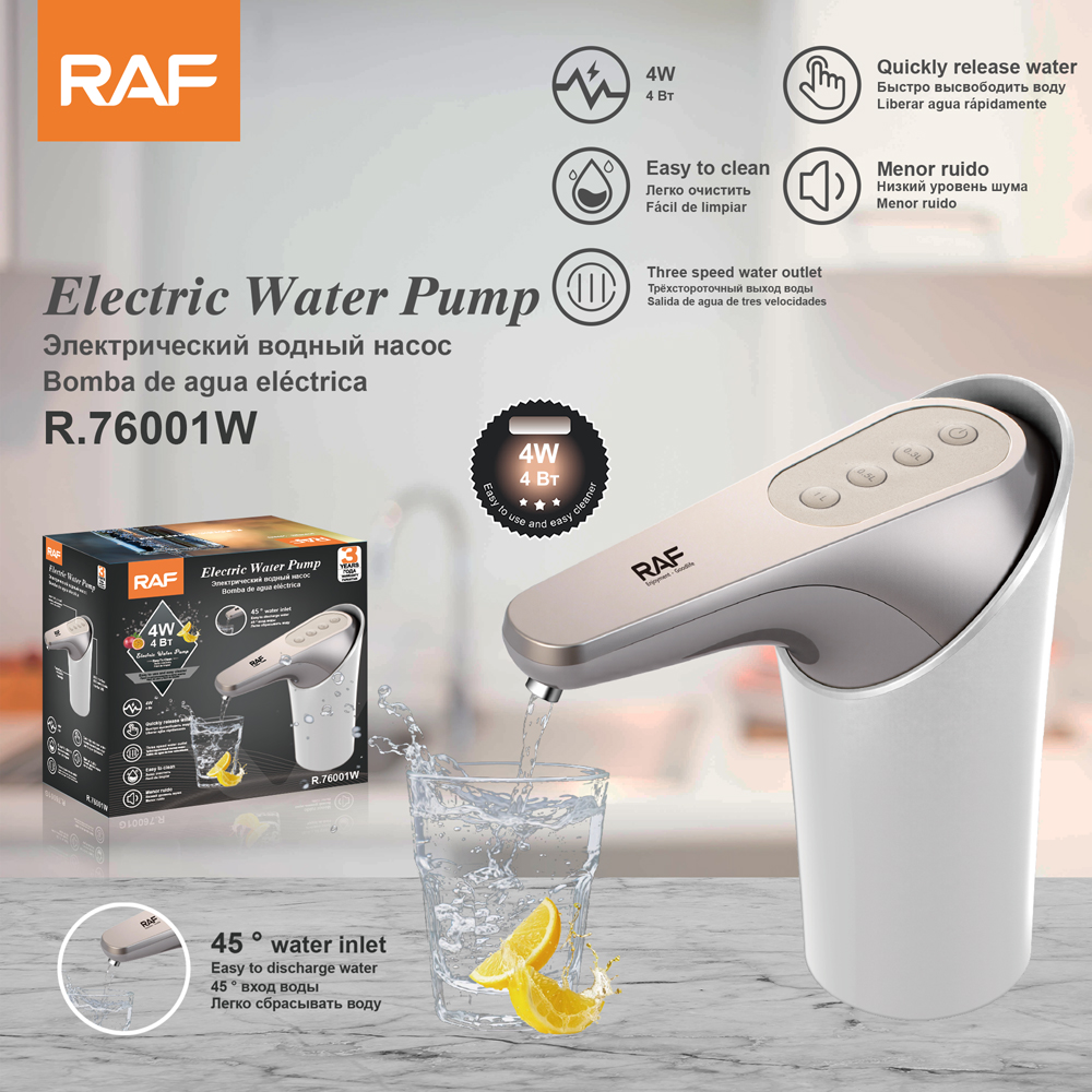 RAF Cross-border electric water pump, automatic water pressure device for barrel water, mineral water rechargeable water filling device, household water dispenser details Picture
