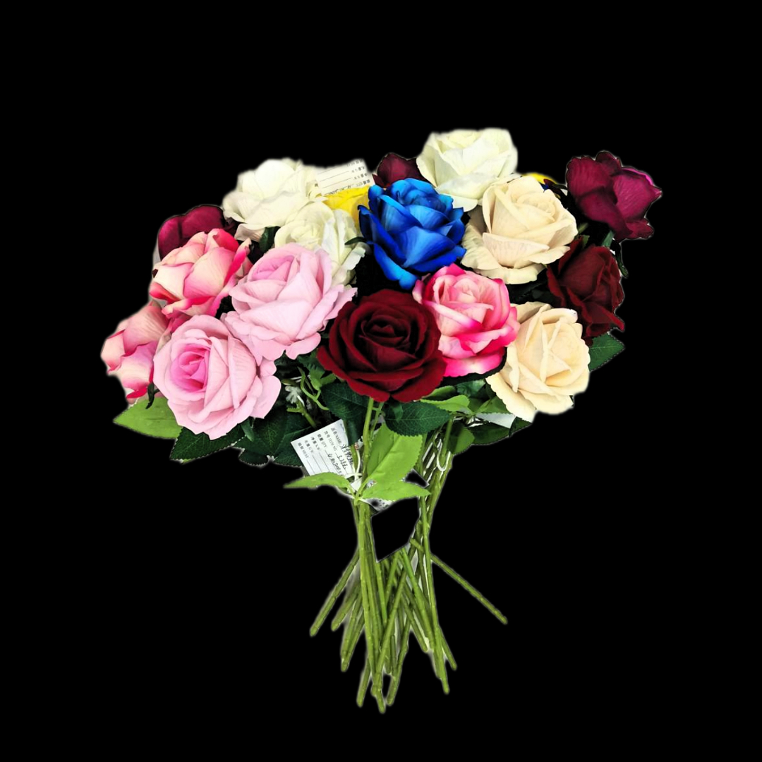 Simulated single rose bouquet, anti-real flower wedding decoration, plant flower cloth decoration, simulated flowers Application Scenario