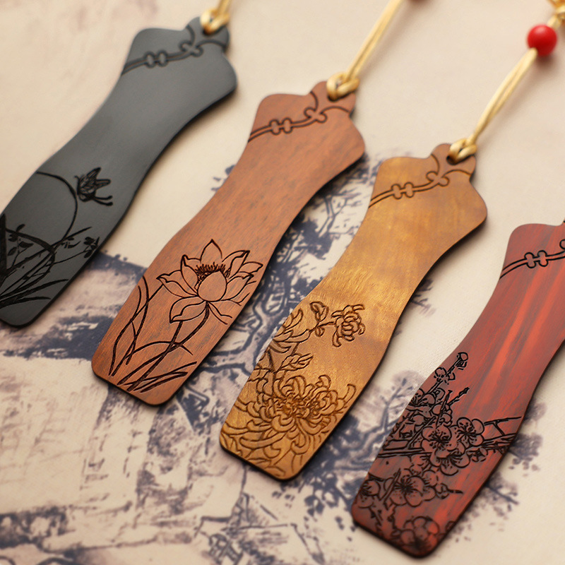 中国风木材书签