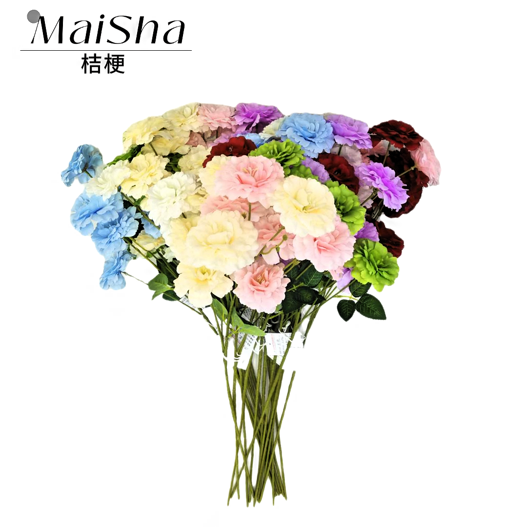 Colorful artificial flower bouquets, fake flowers, bellflowers, realistic flower arrangements, floral art, non-woven fabric, simulated flower bouquet decorations