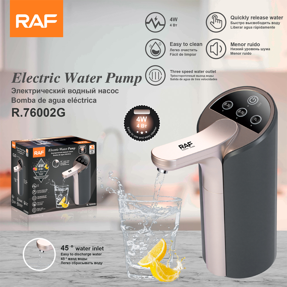 RAF Cross-border Electric water pump, automatic water pressure for barrel water, mineral water rechargeable water filling device, household water dispenser, R.76002 details Picture