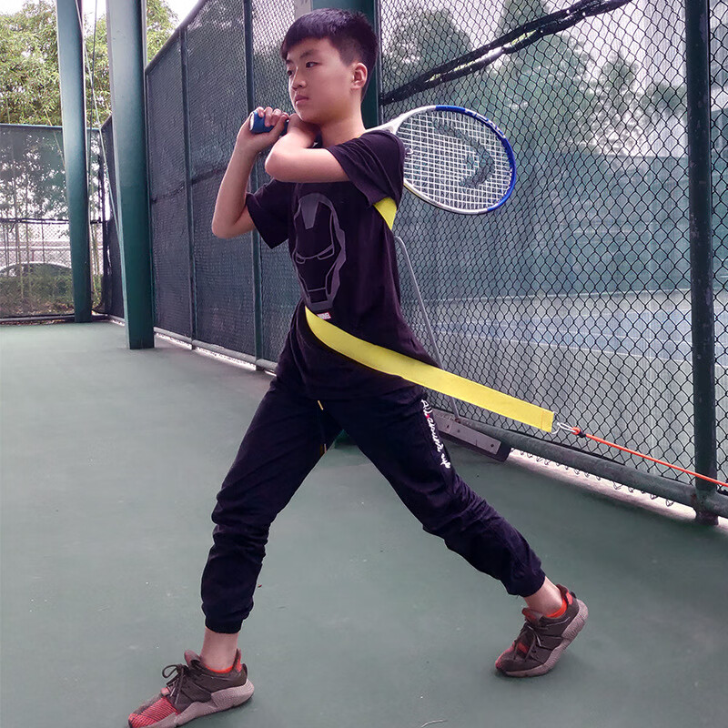 Golf, tennis, baseball swing and turn training belt set, portable sports equipment, natural latex, baseball, tennis, golf, posture, strength, resistance, elasticity, turn and coordination training belt Specification drawing