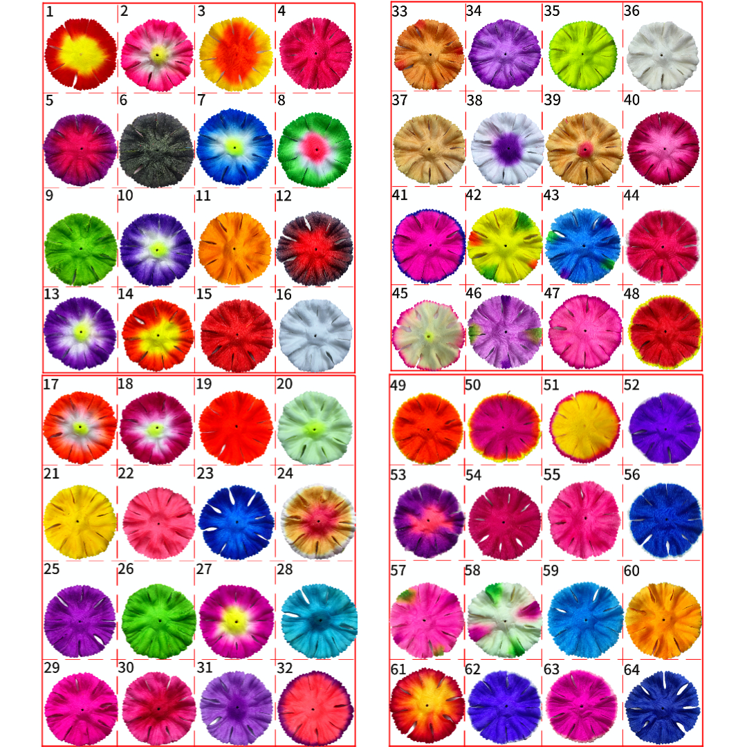 无纺布花片水布绒布篷布各种布料丁香花花片百种颜色彩色丁香花布艺花朵花片出口外贸