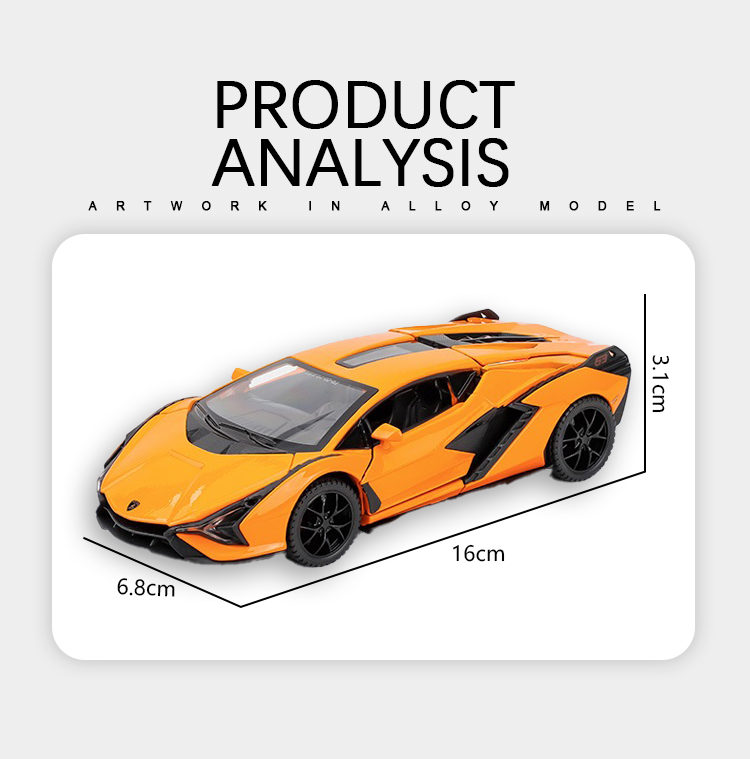 1:32兰博闪电跑车合金模型玩具车儿童玩具车模小汽车合金车玩具车趣味收藏详情7
