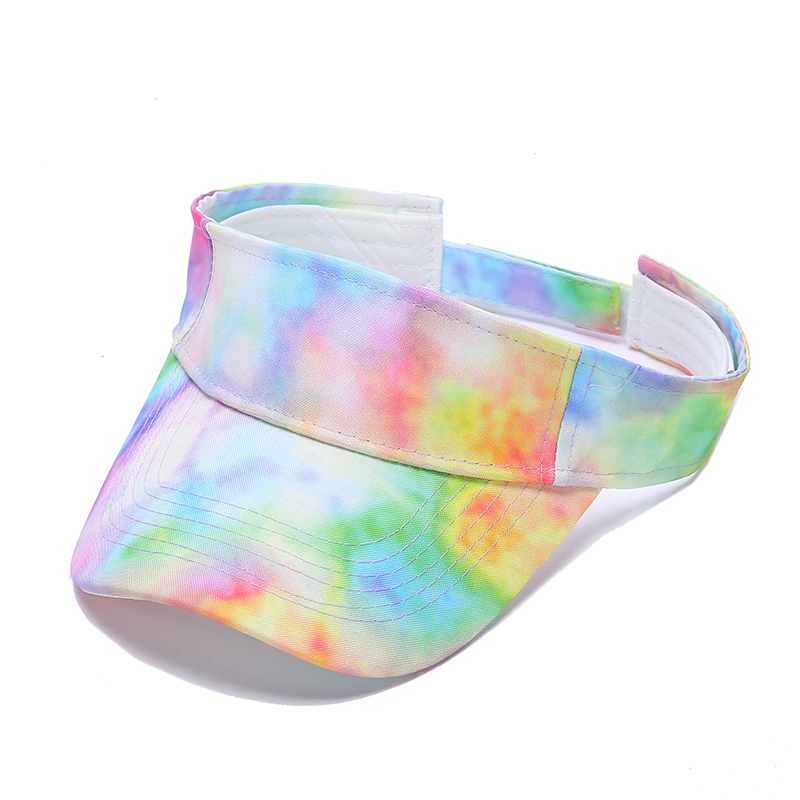 New hip-hop style tie-dye baseball cap, summer tie-dye printed windproof sun hat, outdoor camouflage gradient open-top cap Application Scenario