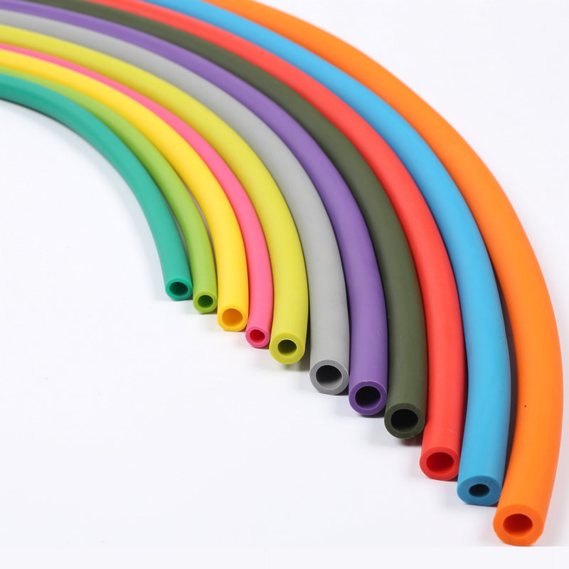 Natural latex hose, double-layer latex inner tube, high resilience, durable, long service life, household pipe, fitness, sports training, yoga practice, elastic resistance, tensile strength, safe, quick rebound water pipe details Picture