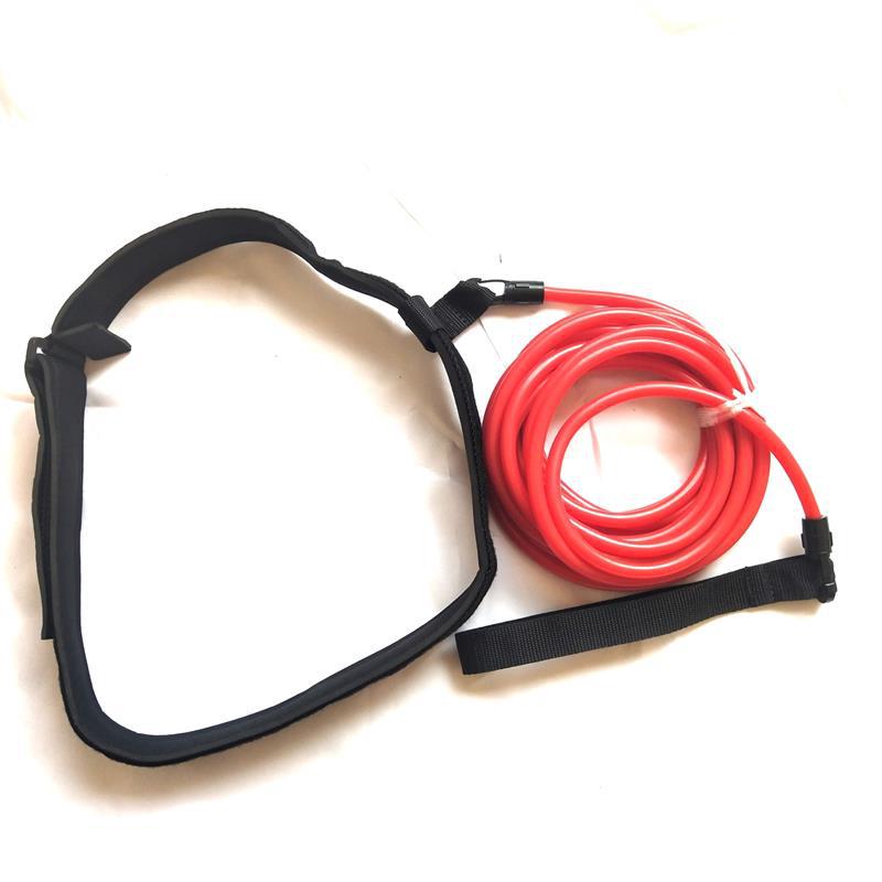 多功能弹力绳健身器材标准二十五米泳池专用便携安全游泳牵引训练天然乳胶力量姿势协调白底实物图