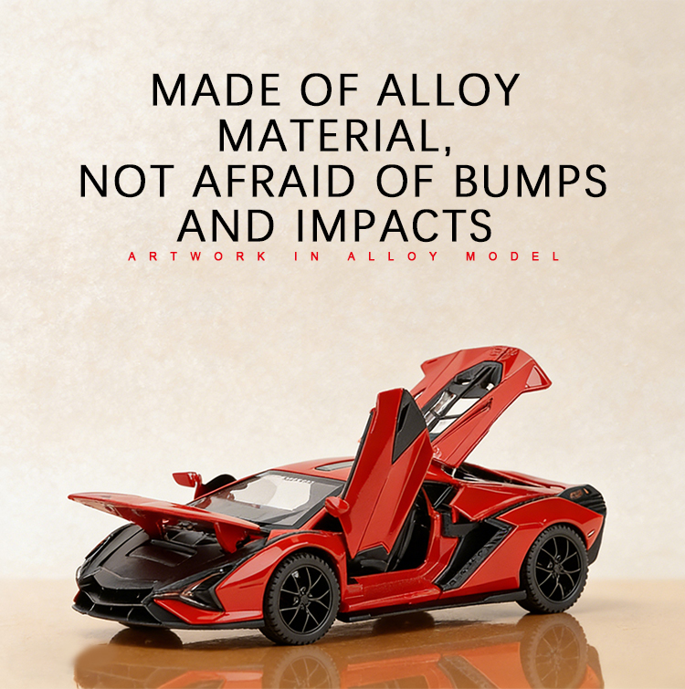 1:32兰博闪电跑车合金模型玩具车儿童玩具车模小汽车合金车玩具车趣味收藏详情4